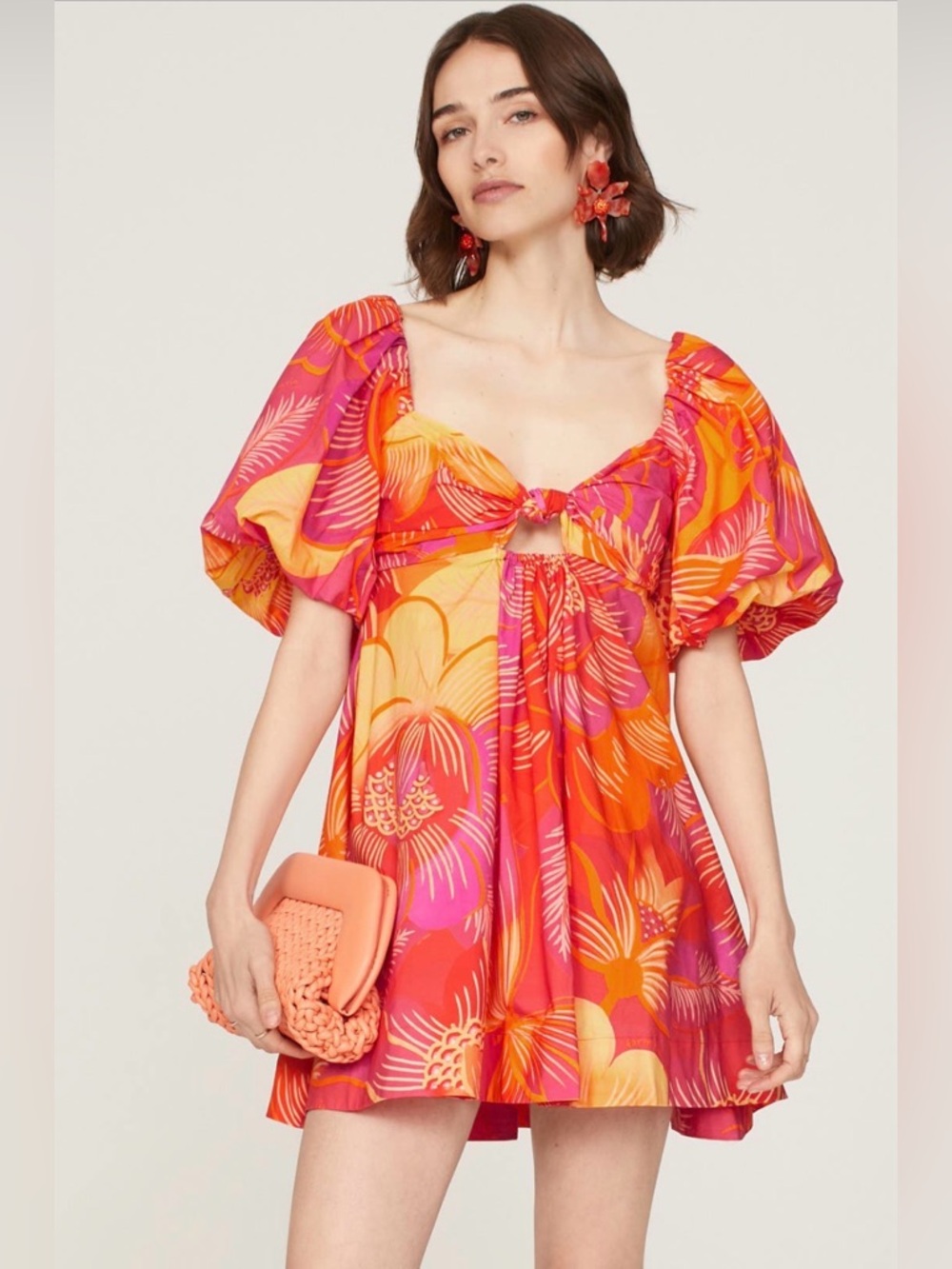 FARM RIO Summer Garden Mini Dress XL